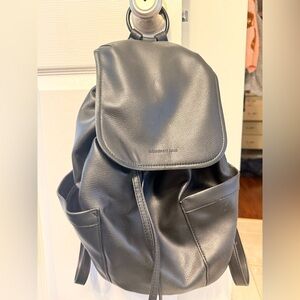 Elizabeth and James Charcoal Leather Backpack